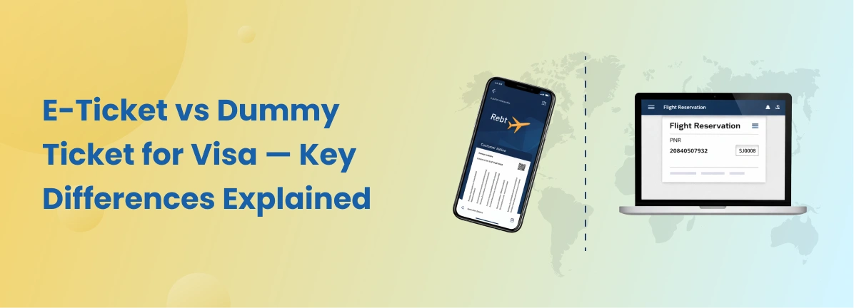 E-Ticket Vs. Dummy Ticket for Visa Purposes: What Are the Differences?