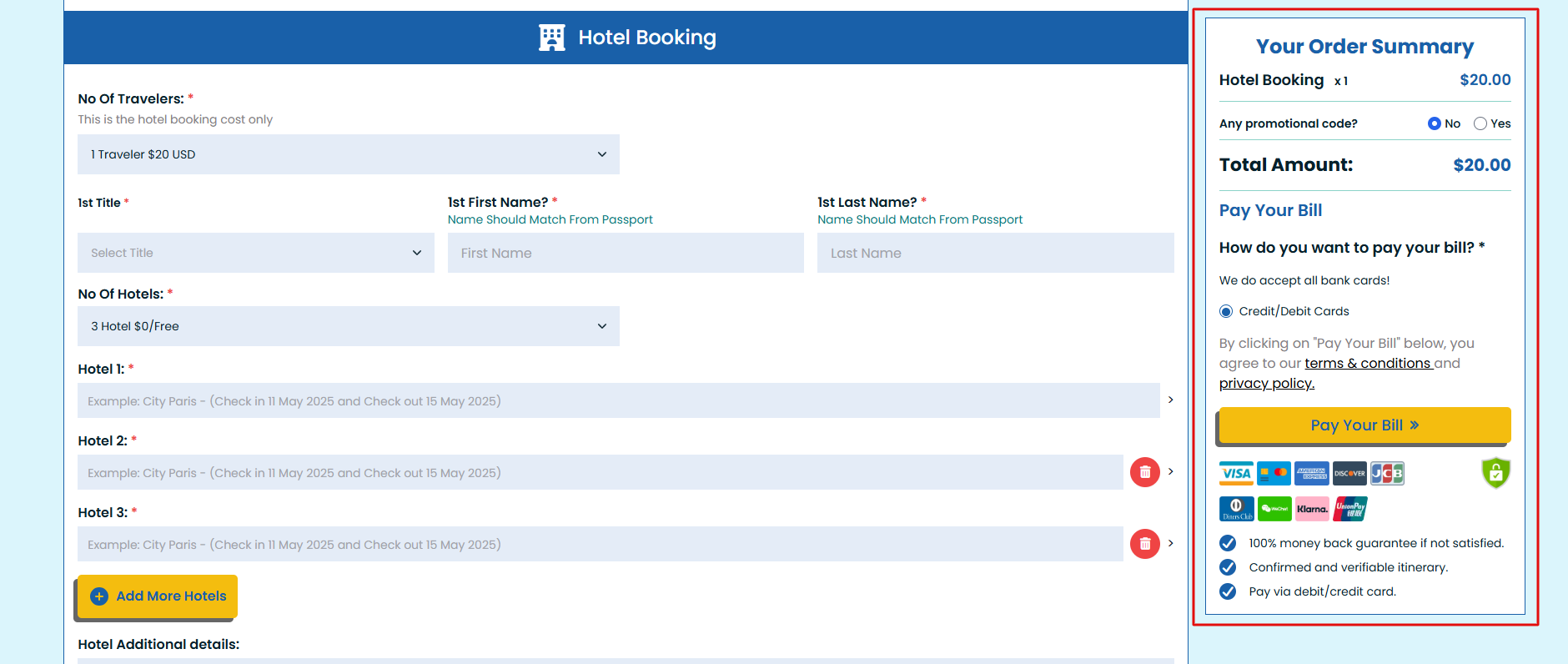 bill-of-dummy-hotel-booking